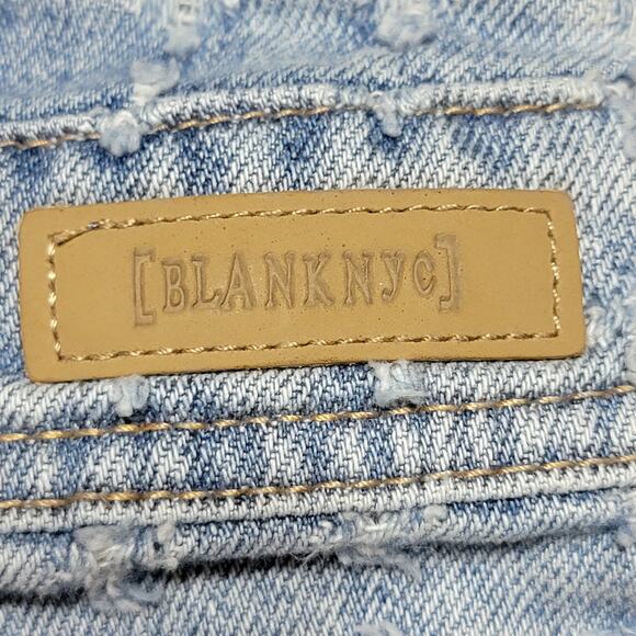 Blank NYC Textured Denim Shortalls - Size 27 - Picture 7 of 9